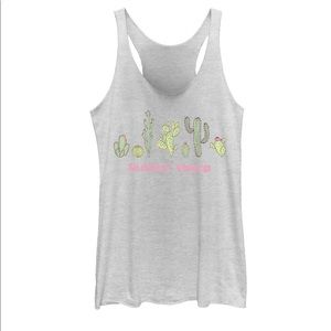 Lookin’ Sharp - Graphic Flowy Racerback Tank - NWOT